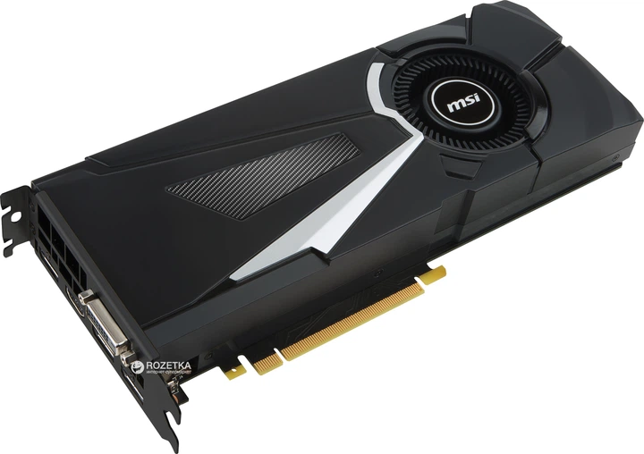 Видеокарта MSI PCI-Ex GeForce GTX 1080 AERO OC 8GB GDDR5X (256bit