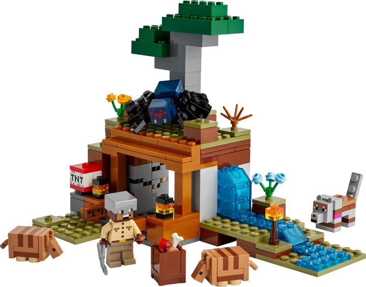 Zestaw klocków LEGO Minecraft Wyprawa do pancernikowej kopalni 247 elementów (21269) - obraz 2