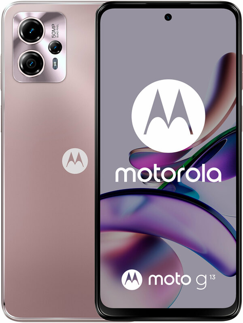 Smartfon Motorola Moto G13 4/128GB Rose Gold (PAWV0018SE) - obraz 1