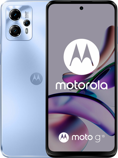 Smartfon Motorola Moto G13 4/128GB Lavender Blue (PAWV0014PL) - obraz 1