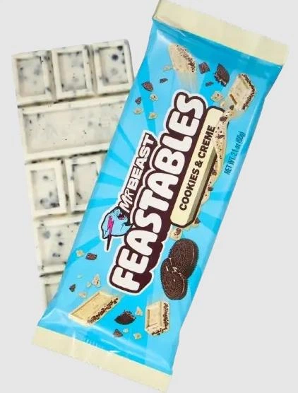 Білий шоколад Feastables Mr Beast Cookies Creme White Chocolate