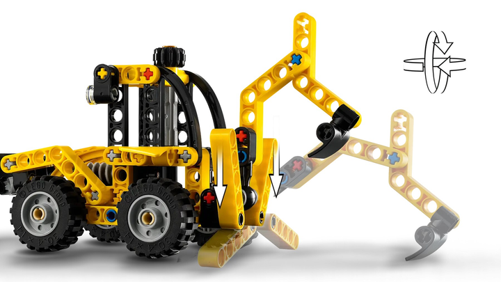 Конструктор LEGO Technic Екскаватор-навантажувач 104 елементи (42197) - зображення 8