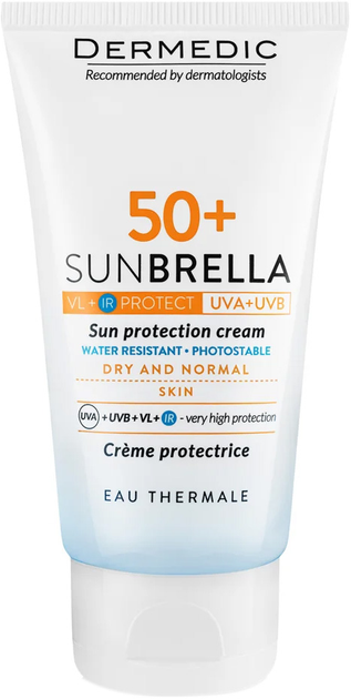 Крем сонцезахисний Dermedic Sunbrella Spf 50 + для сухої та нормальної шкіри 50 г (5906739783007) - зображення 1