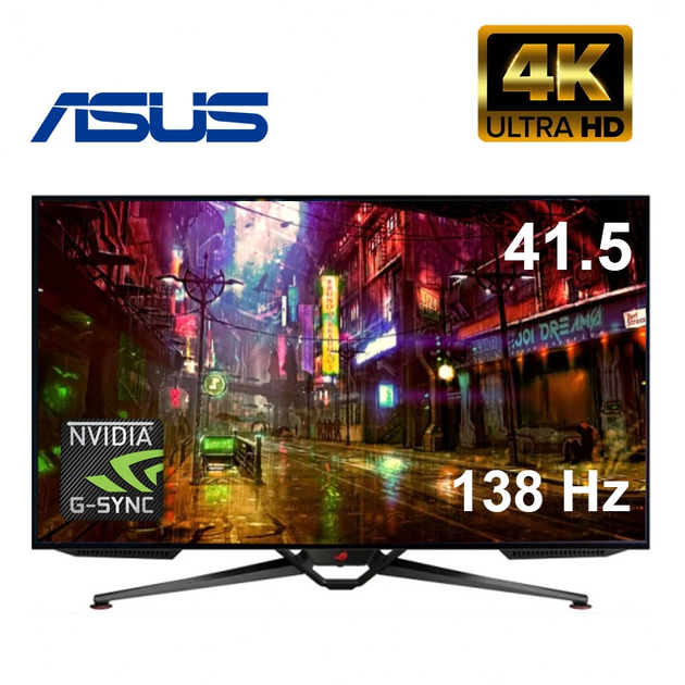 Монитор ASUS ROG Swift PG42UQ безрамочный OLED 3840х2160 4K Ultra HD 41.5" / 35W - изображение 1