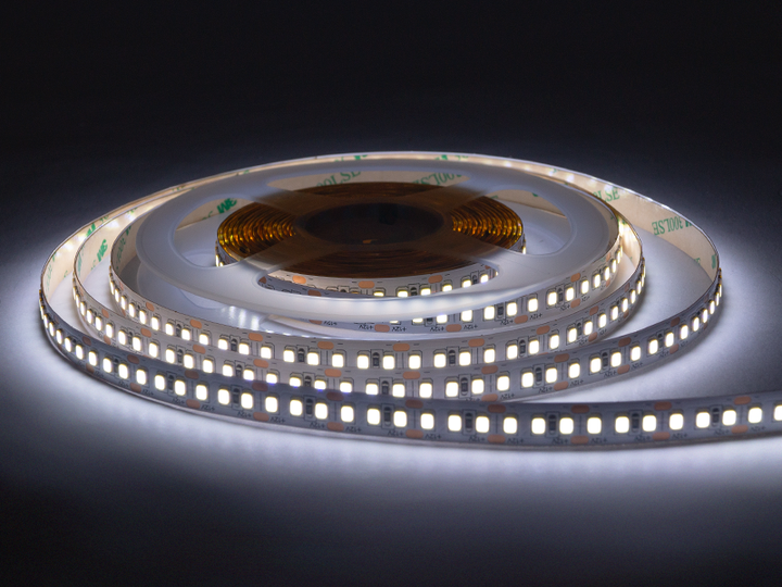 Світлодіодна стрічка 1 м AVT SMD2835 168 LED 12В 12Вт IP20 6000-6500К холодний білий - зображення 2