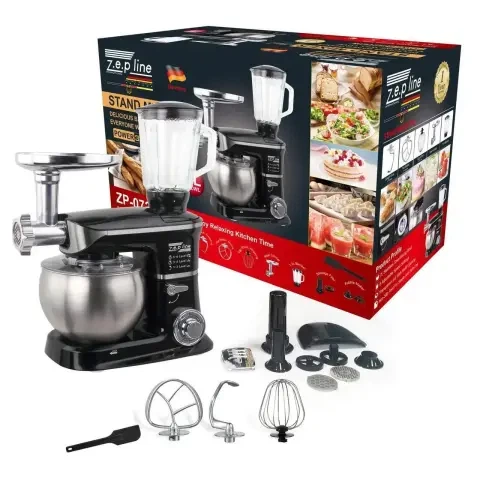 Кухонный комбайн 4в1 (тестомес, мясорубка, блендер, миксер) Zepline ZP-072 3200W - Фото 1 Кухонный комбайн 4в1 (тестомес, мясорубка, блендер, миксер) Zepline ZP-072 3200W - изображение 1