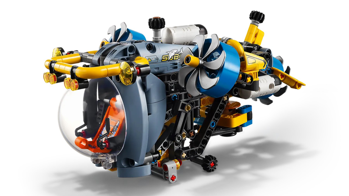 Zestaw klocków LEGO Technic Badawcza łódź podwodna 413 elementów (42201) - obraz 5