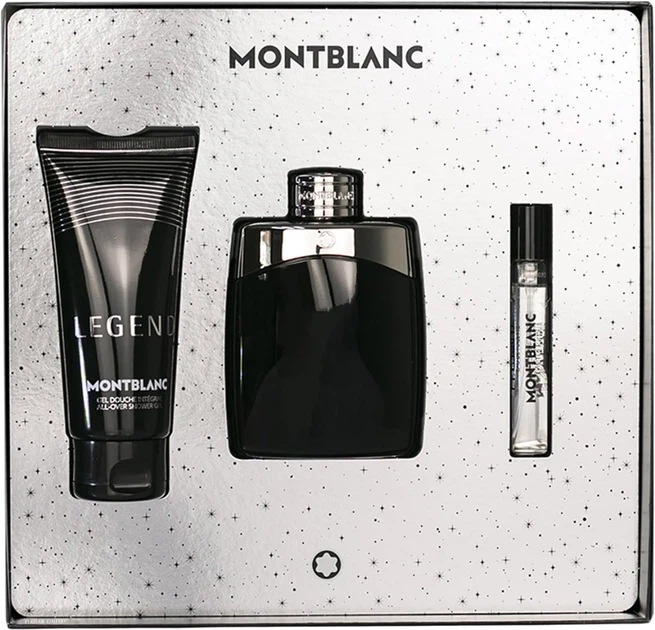Набір для чоловіків Montblanc Legend Туалетна вода 100 мл + Туалетна вода 7.5 мл + Гель для душу 100 мл (3386460132213) - зображення 2