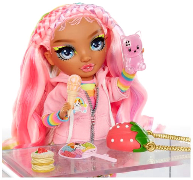 Лялька MGA Rainbow High Sparkle & Shine Fashion Rosetta з аксесуарами Pink (035051427780) - зображення 5