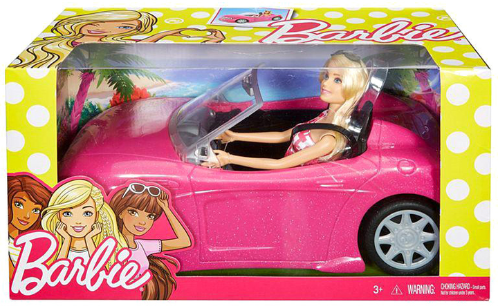 Lalka Mattel Barbie w kabriolecie z akcesoriami (6947731055340) - obraz 1