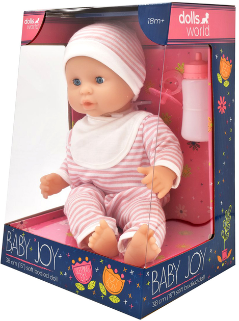 Лялька Dolls World Baby Joy одягнена в смужку висотою 38 см (5018621783108) - зображення 2