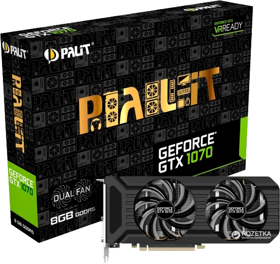 PALIT GTX 1070 DUAL 8G 動作確認済み ① PALIT GTX 1070 DUAL 8G 動作