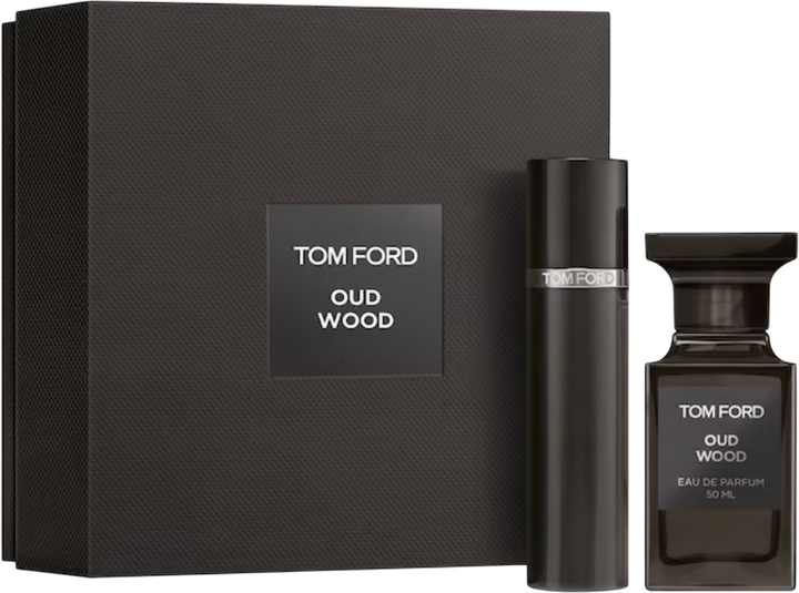 Набір унісекс Tom Ford Oud Wood Парфумована вода 50 мл + Парфумована вода 10 мл (888066150637) - зображення 1