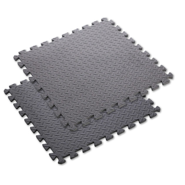 Набір захисних килимків HMS MP12 під обладнання 60 x 60 x 1.2 см 9 шт. Dark Grey (5907695592023) - зображення 4