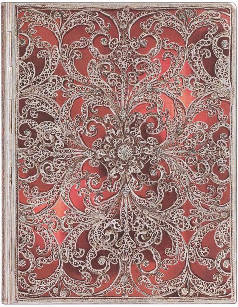 Notatnik Paperblanks Silver Filigree Pomegranate 18x23 cm 176 stron w linie (9781439794012) - obraz 1