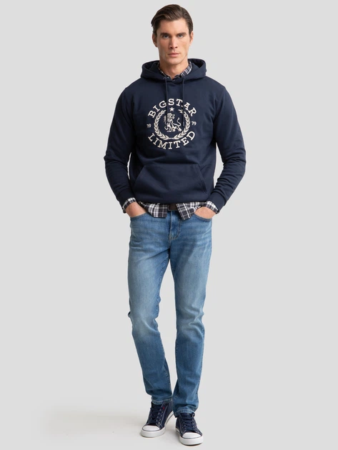 Сорочка бавовняна чоловіча Big Star Dakito 903 XL Сіра (5900714832797) - зображення 4