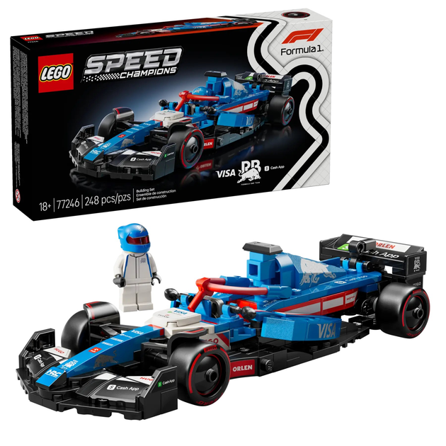 Zestaw klocków LEGO Speed Champions Bolid F1 Visa Cash App RB VCARB 01 248 elementów (77246) - obraz 2