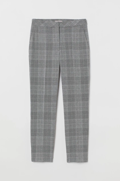 Брюки H&M 36 бело черный клетка 2307896064 - Фото 1 Брюки H&M 36 бело черный клетка 2307896064 - изображение 1