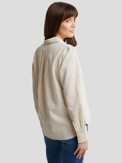 Koszula damska bawełniana w paski Big Star Orato 102 XL Kremowa (5900714832919) - obraz 2