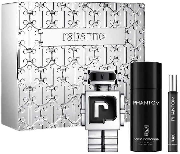 Zestaw męski Paco Rabanne Phantom Woda toaletowa 100 ml + Woda toaletowa 10 ml + Dezodorant 150 ml (3349668623440) - obraz 1