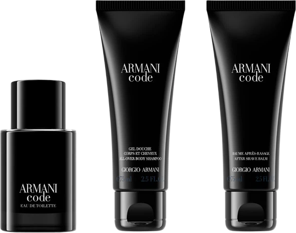 Zestaw męski Giorgio Armani Armani Code Woda toaletowa 50 ml + Żel pod prysznic 75 ml + Balsam po goleniu 75 ml (3614273951258) - obraz 2