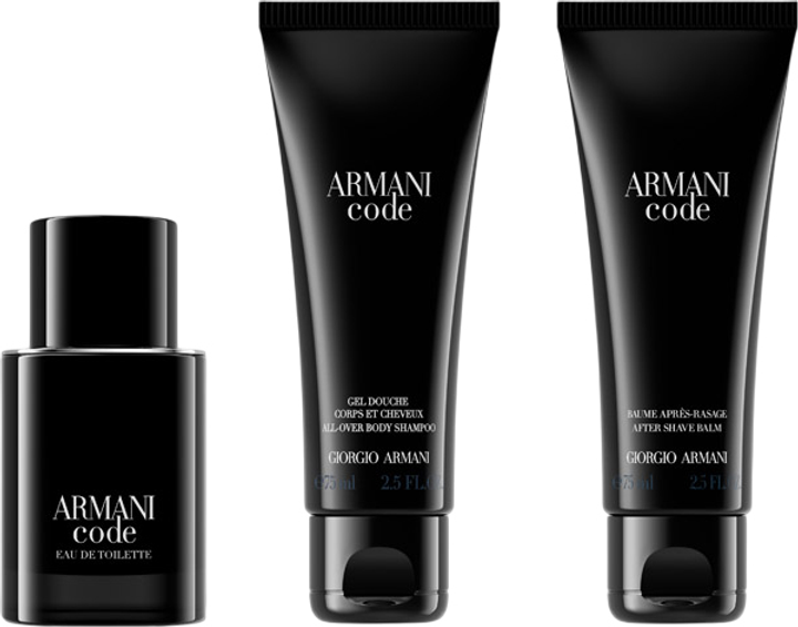 Набір для чоловіків Giorgio Armani Armani Code Туалетна вода 50 мл + Гель для душу 75 мл + Бальзам після гоління 75 мл (3614273951258) - зображення 2