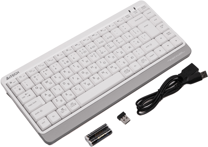 Клавиатура беспроводная A4Tech FBK11 Wireless White (4711421965491) - изображение 4