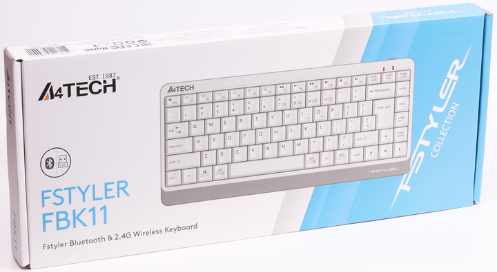 Клавиатура беспроводная A4Tech FBK11 Wireless White (4711421965491) - изображение 5