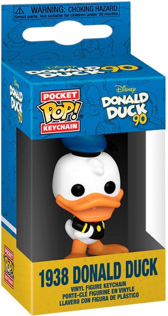 Brelok do kluczy Funko Pocket POP Disney 90th Anniversary Pato Donald 1938 (889698757263) - obraz 1