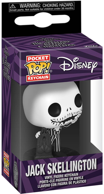 Brelok do kluczy Funko Pocket POP Disney Nightmare Before Christmas 30th Anniversary Jack Skellington (889698723169) - obraz 1