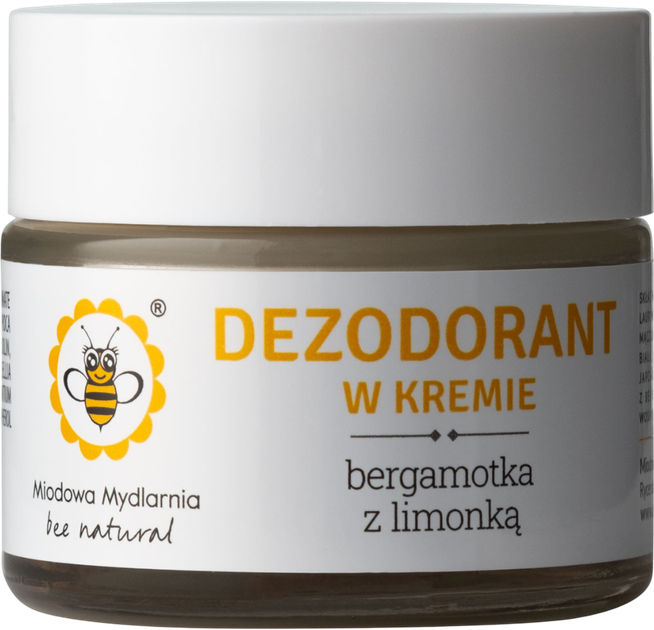 Dezodorant w kremie Miodowa Mydlarnia Bergamotka z Limonka 55 g (5903636961347) - obraz 1