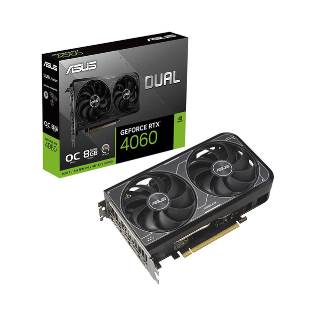Відеокарта ASUS GeForce RTX 4060 Dual O8G V2 RTL (90YV0JC4-M0NA00) - изображение 1