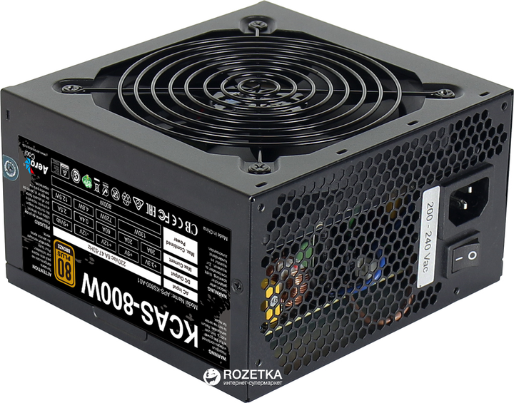 Блок питания aerocool kcas plus 800w обзор