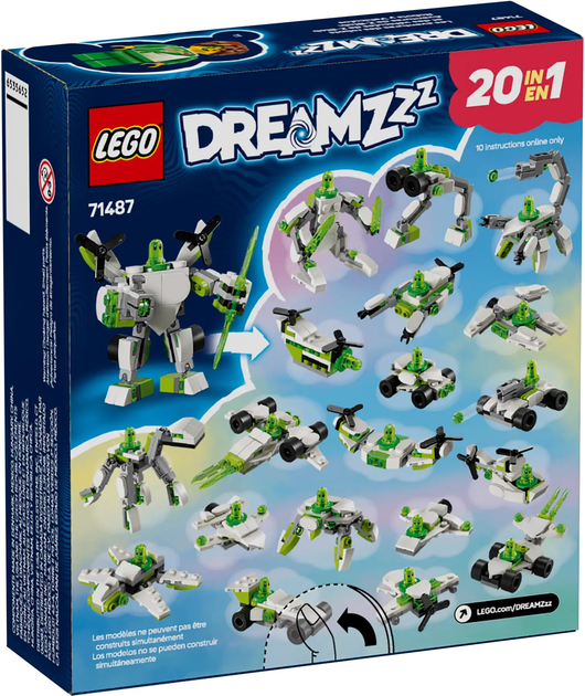 Конструктор LEGO DREAMZzz 20 в 1 Робот Z-Blob та гоночні пригоди 121 елемент (71487) - зображення 1