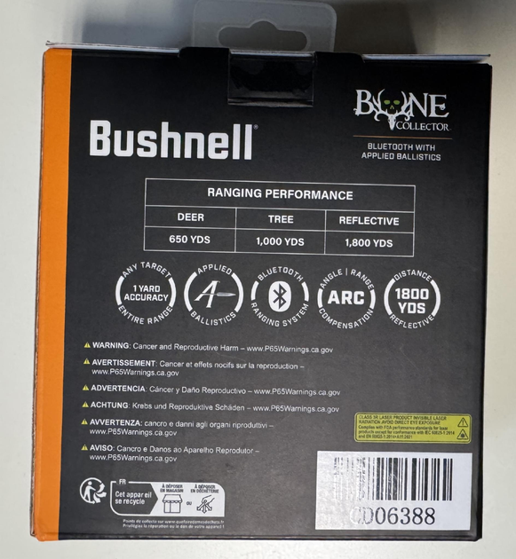 Далекомір Лазерний Тактичний Bushnell Bone Collector 1800 6x25 Brown з балістичним калькулятором - зображення 4