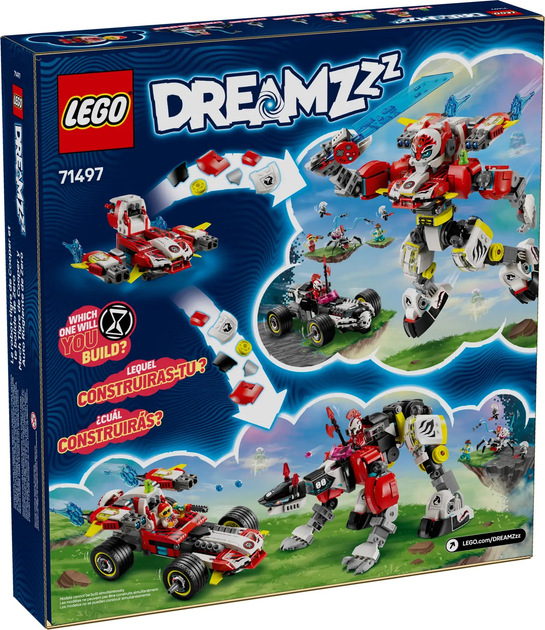 Конструктор LEGO DREAMZzz Робот-тигр Купера та Хот-род авто Зеро 1006 елементів (71497) - зображення 1