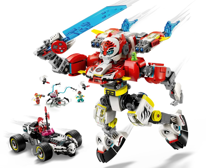 Zestaw klocków LEGO DREAMZzz Tygrysi mech Coopera i hot rod Zero 1006 elementów (71497) - obraz 4