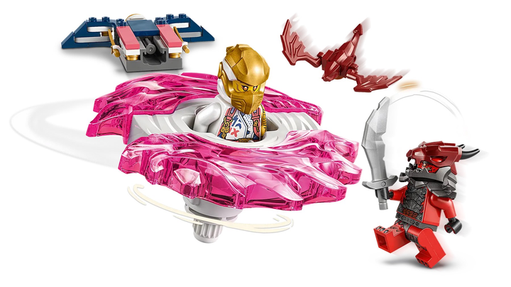 Zestaw klocków LEGO Ninjago Smoczy spinner Spinjitzu Sory 56 elementów (71824) - obraz 4
