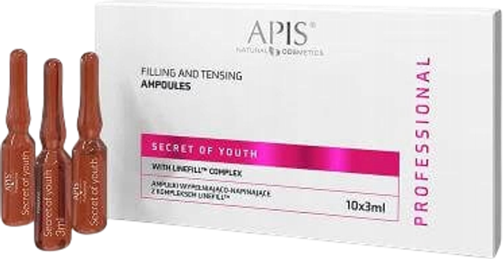 Ampułki do twarzy Apis Secret Of Youth z kompleksem Linefill 10 x 3 ml (5901810051495) - obraz 1