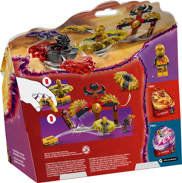 Zestaw klocków LEGO Ninjago Smocze Spinjitzu — zestaw bitewny 186 elementów (71826) - obraz 7
