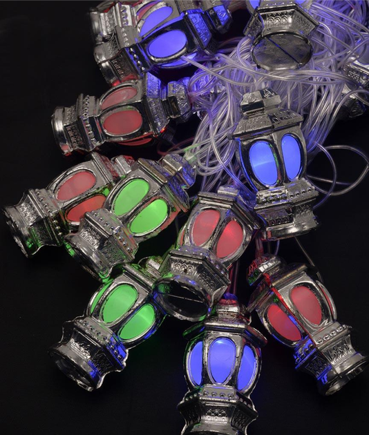 Светодиодная гирлянда "Фонарики" 20 LED, 5м + переходник, 220V, IP44, Мультиколор - Фото 3 Светодиодная гирлянда "Фонарики" 20 LED, 5м + переходник, 220V, IP44, Мультиколор - изображение 3