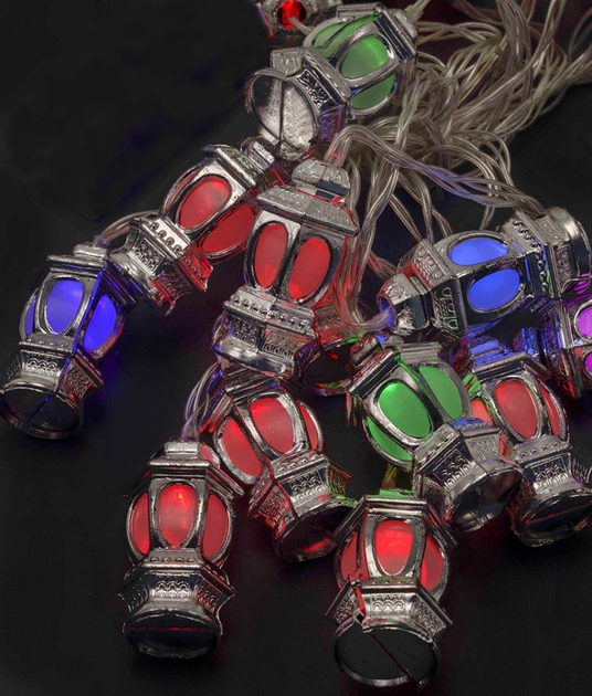 Светодиодная гирлянда "Фонарики" 20 LED, 5м + переходник, 220V, IP44, Мультиколор - Фото 5 Светодиодная гирлянда "Фонарики" 20 LED, 5м + переходник, 220V, IP44, Мультиколор - изображение 5