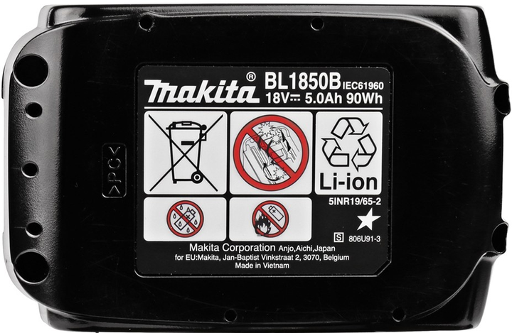 Zestaw Makita Power Source Kit 18 V 5 Ah (0088381537131) - obraz 13