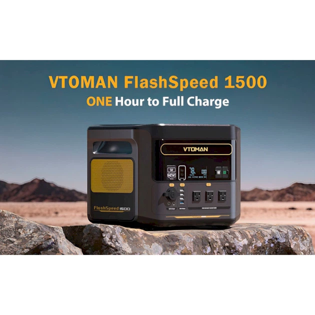 VTOMAN FlashSpeed 1500 1548Wh 1500W LiFePO4 зарядна станция – фото
