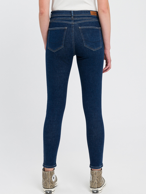 Jeansy damskie skinny z wysokim stanem Cross Jeans P 429-122 32/34 Granatowe (8697319356328) - obraz 2