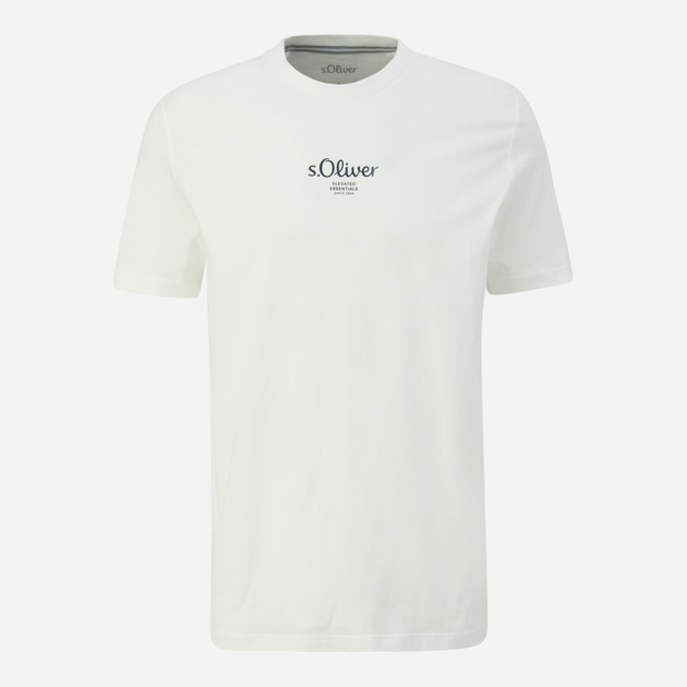 T-shirt męski bawełniany s.Oliver 10.3.11.12.130.2152911-01D1 2XL Biały (4099975719938) - obraz 4