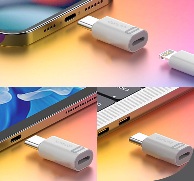 Адаптер 4smarts Lightning - USB Type-C White (4252011907601) - зображення 2