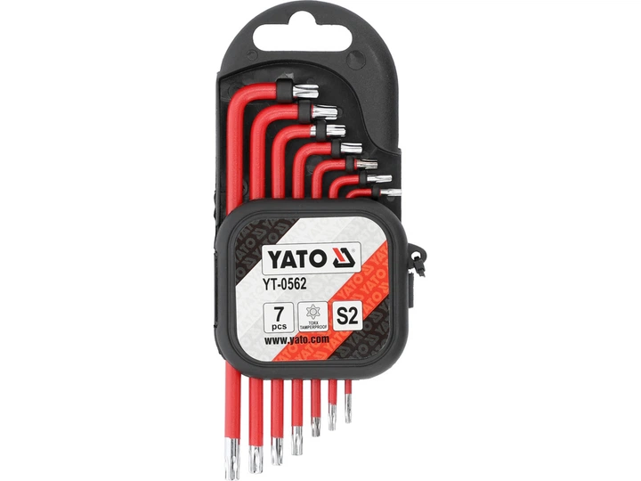 Набор шестигранных ключей Torx, Т9-Т30, 7 шт YATO (YT-0562) – фото