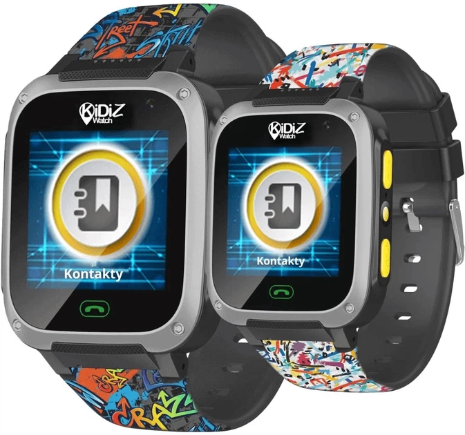 Smartwatch dla dzieci KiDiZ Watch Urban z funkcją SOS Wielokolorowy (6920220210017 / 5906667575705) - obraz 5