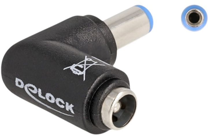 Adapter Delock DC 5.5 x 2.1 M/F Black (4043619807949) - obraz 2